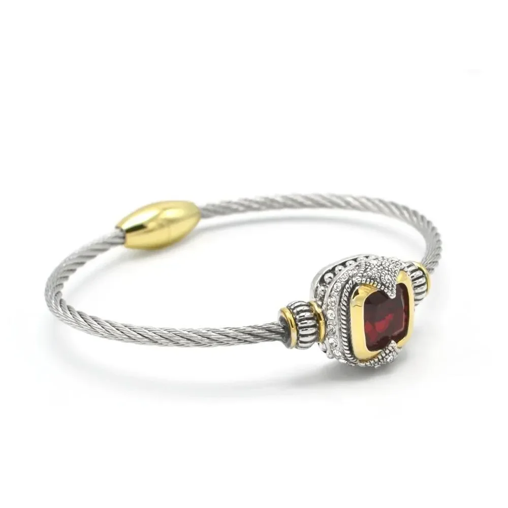 CABLE ROPE TWIST BRACELET
